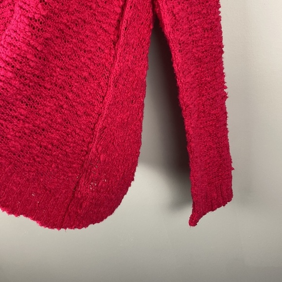 Free People Womens Songbird V-Neck Sweater Size Medium Raglan Sleeve Oversized - Picture 7 of 11